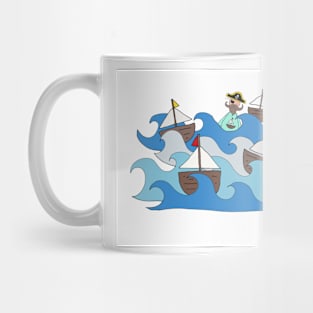 Pete the part-time pirate - boats Mug